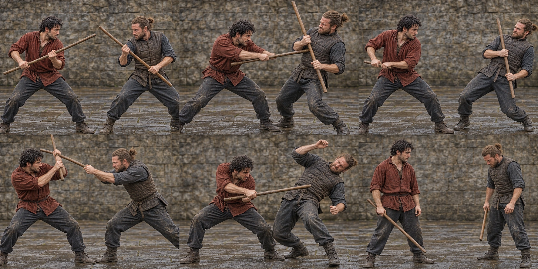 Two fighters in Puzzle Combat